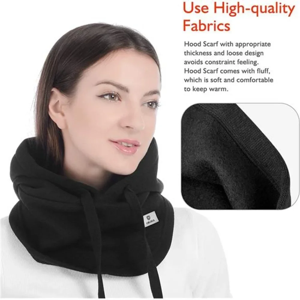 Women's Winter Hat Facial Neck Warmer Mask Skiing, Carbon Black